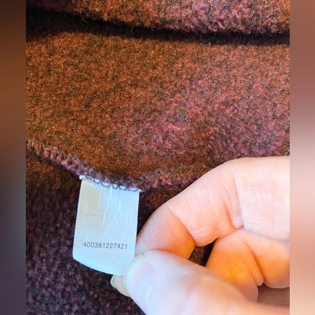 Tek Gear Maroon Hooded Pullover Zip Up Jacket - Image 6