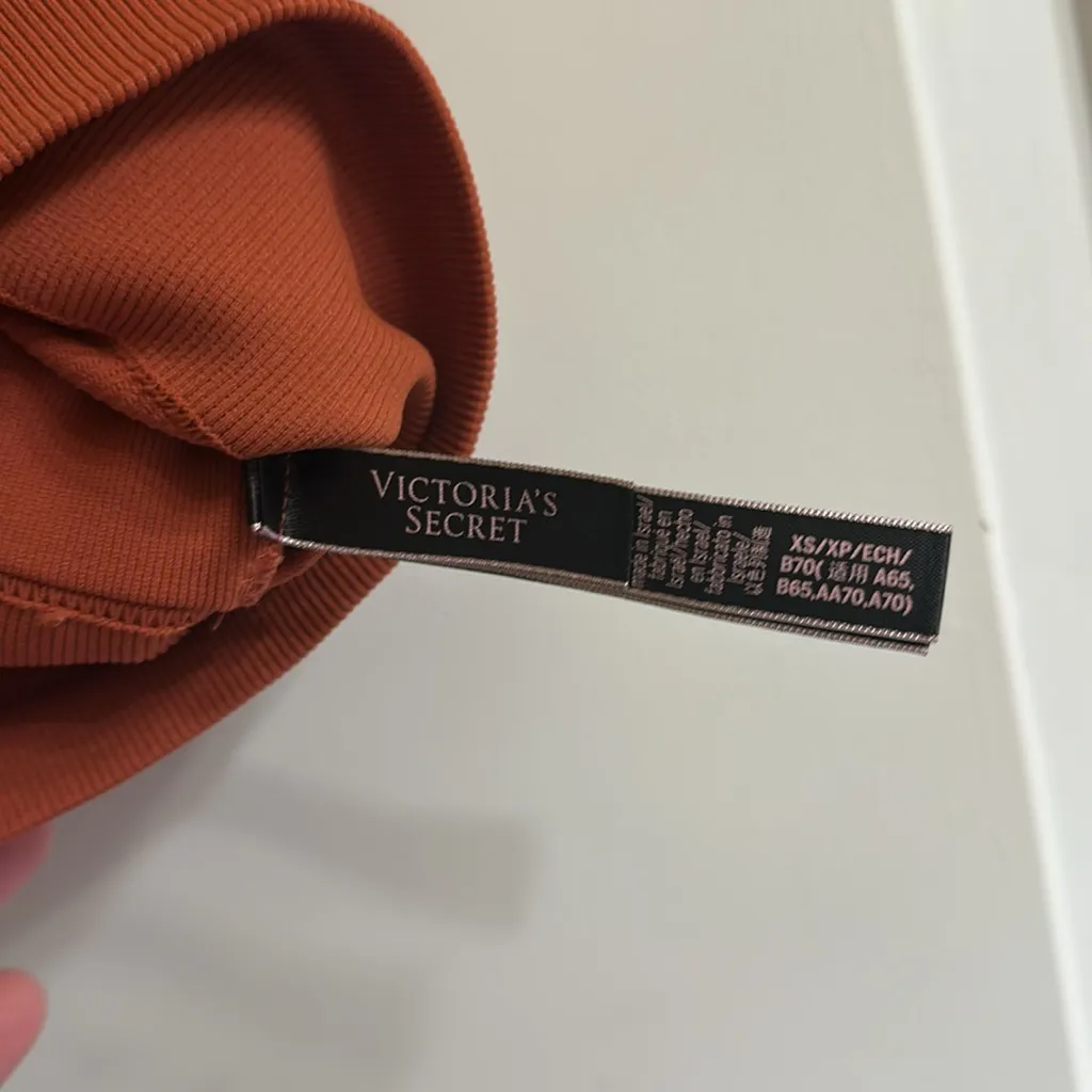 Victoria’s Secret Longline Seamless Sports Bra NEW Burnt Orange XS - Image 11