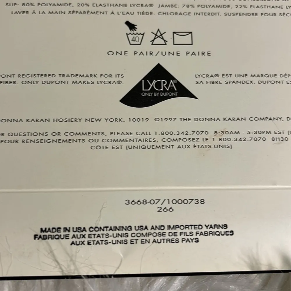 Donna Karan Vintage Just Sheer Hosiery Control Top Style 266 Powder Medium NWT - Image 14