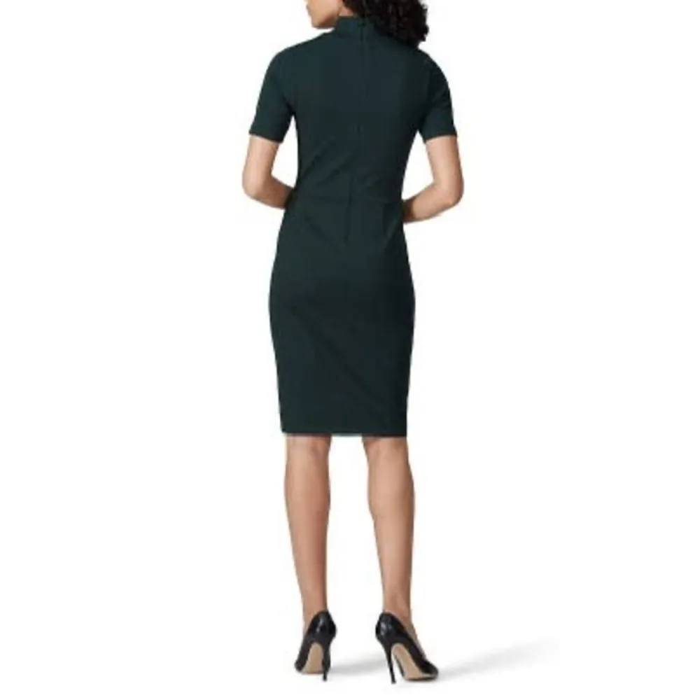 Slate & Willow Green Spruce Ponte Crewn Neckline Sheath Dress Size Extra Small - Image 2