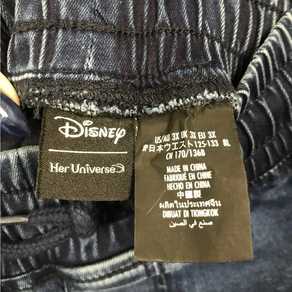 Her Universe Disney Mickey Mouse Denim Joggers - Size 3X - Image 3