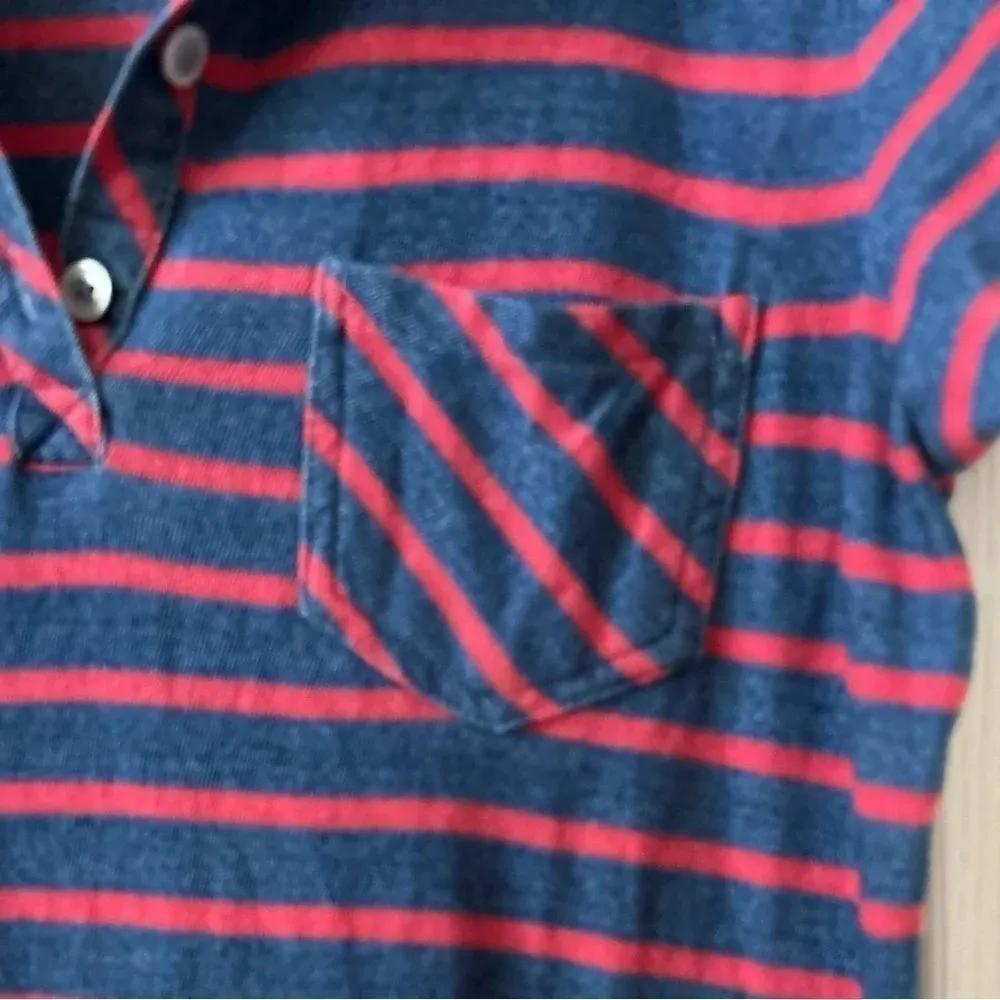 Kensie Women's red and blue Striped Knit Dress Multicolor Short Sleeve Size S - Image 7