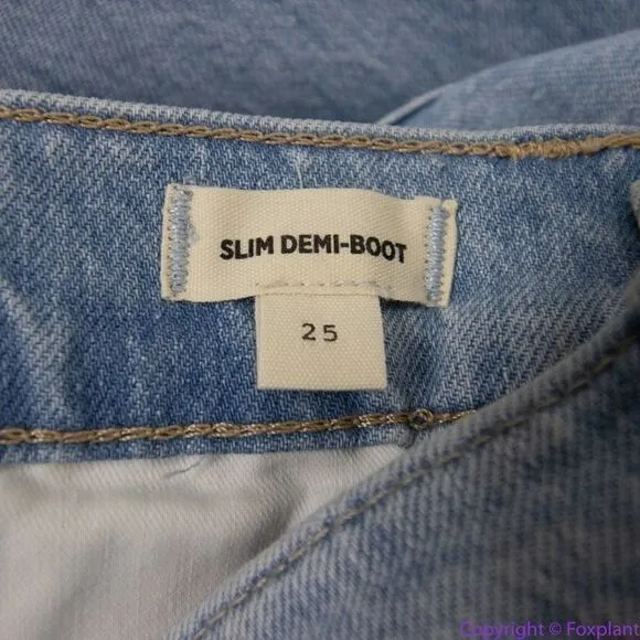 NEW Madewell‎ Slim Demi-Boot Jeans in Bellmeade Wash, 25, AN327 - Image 11