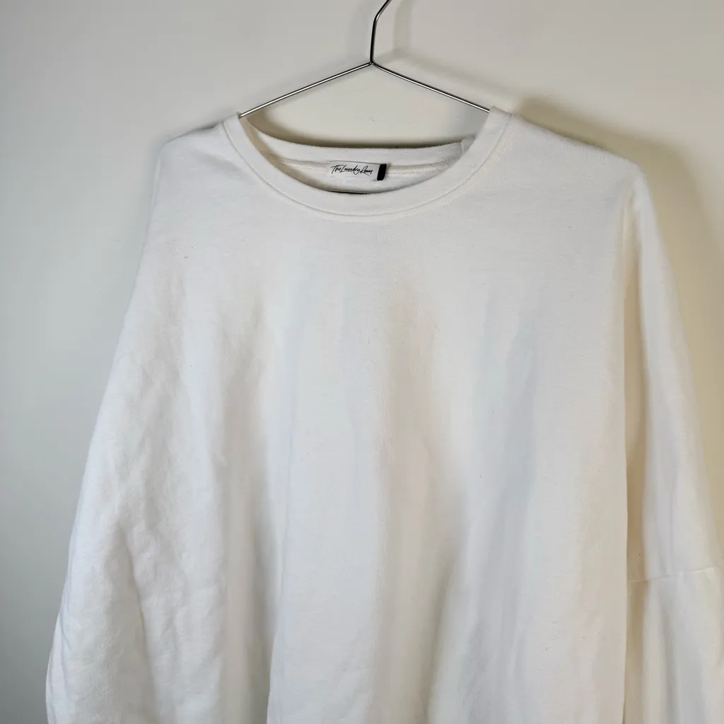 The Laundry Room White Crewneck Sweatshirt - Image 3