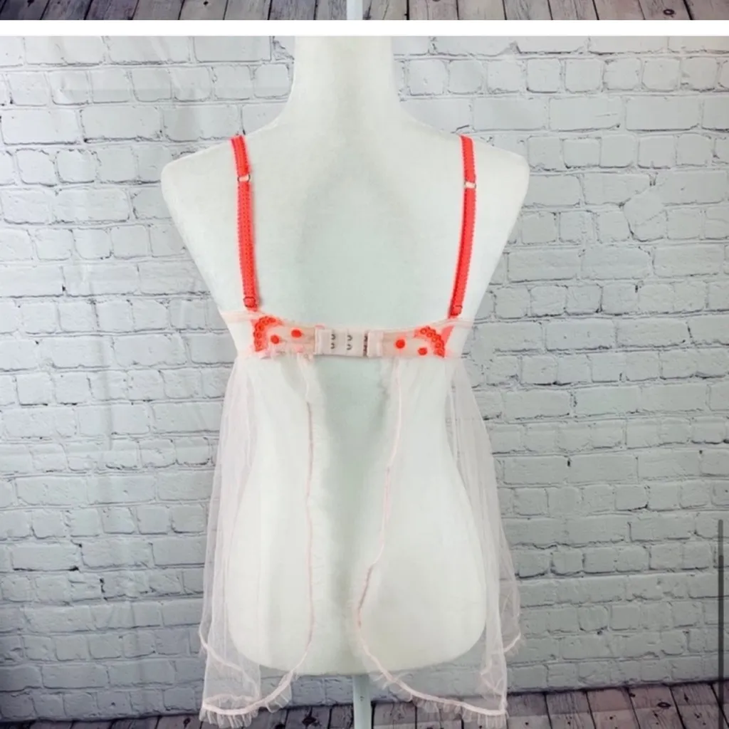Y2K Fairy 34C/32D- Victoria’s Secret Tulle Babydoll Lingerie Teddy - Image 4
