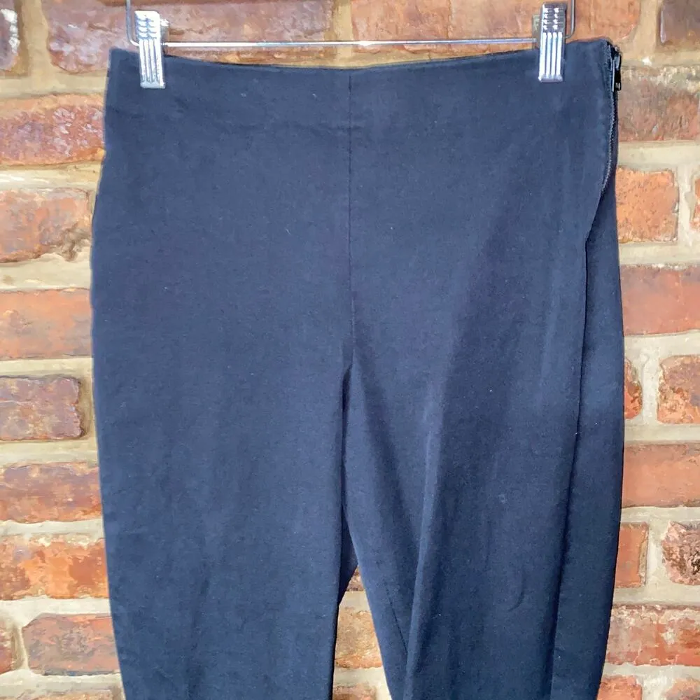 Everlane The Bi-Stretch Side-Zip Cotton Ankle Cropped Work Pants Women's Size 4 - Image 3