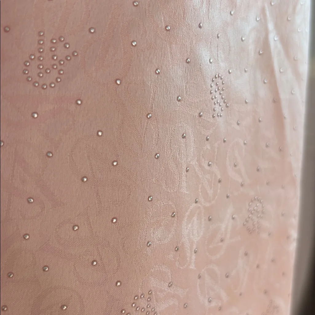 Victoria's Secret Glazed Satin Dew Drop Long Pajama Set Bling Belt Size XL - Image 8