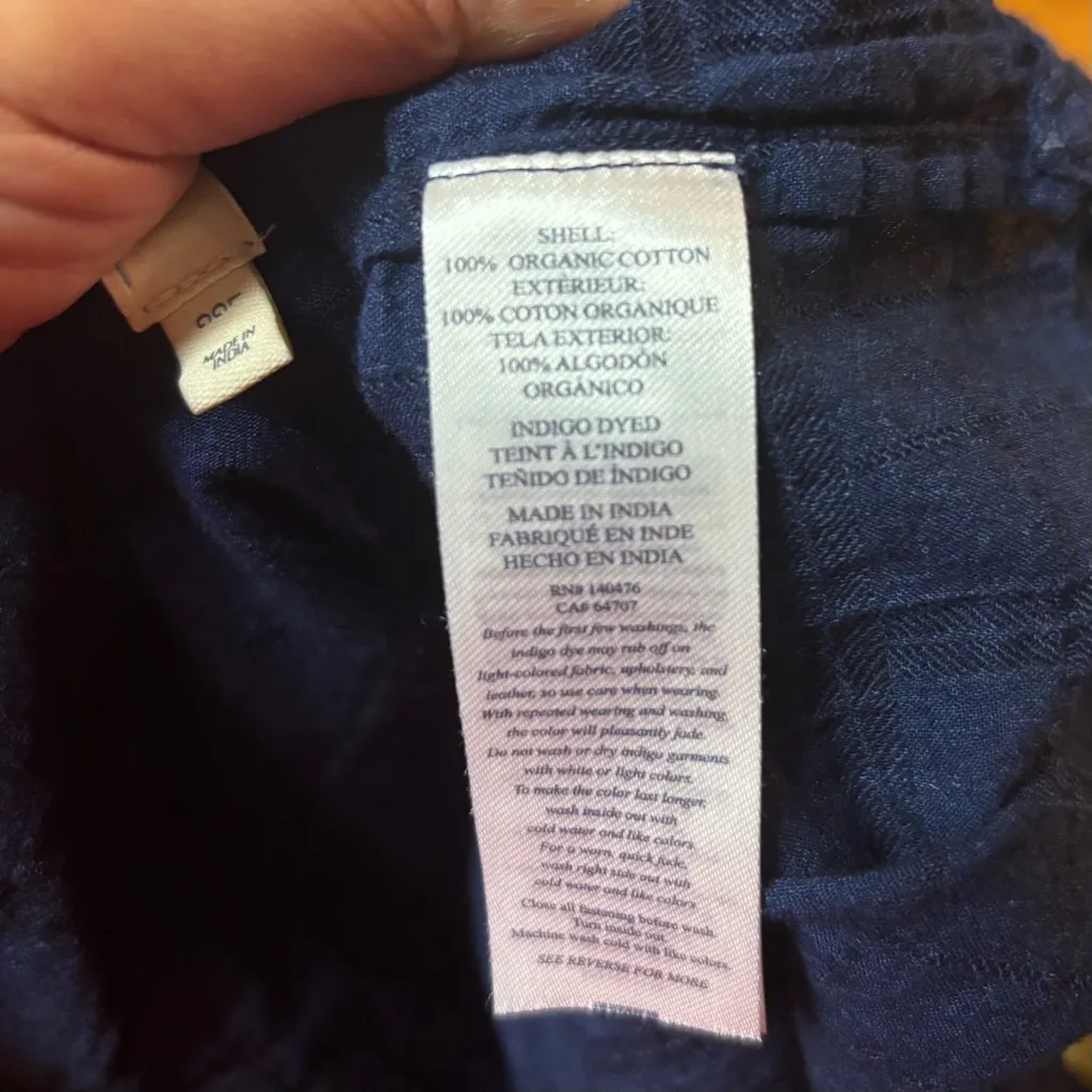 Faherty Organic Cotton Ollie Plaid Coastal Fisherman Preppy Slouchy Office Top L - Image 4