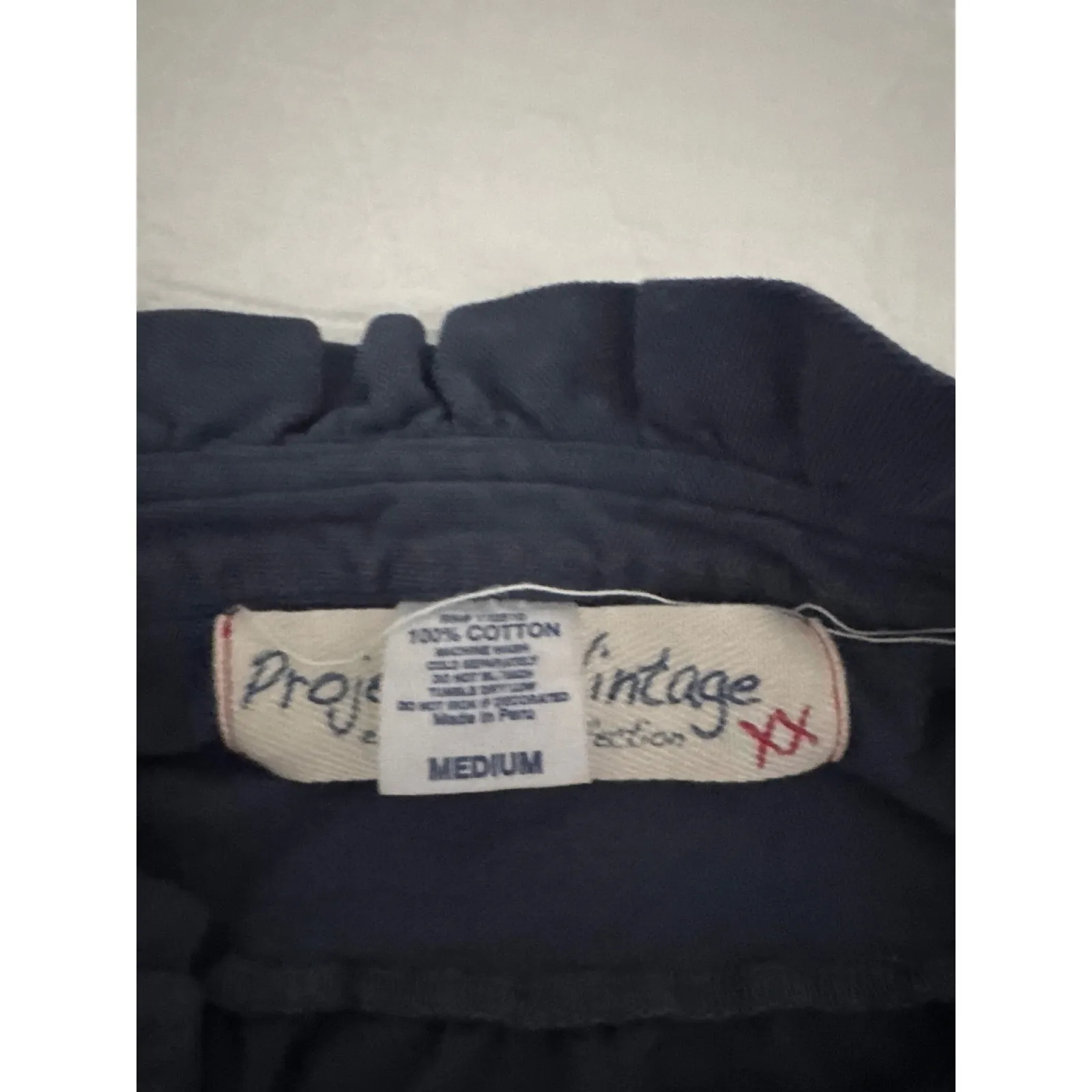 Projecte Vintage Ruffle‎ Neck Dress Sleeveless Casual Cute Summer Medium Blue - Image 4