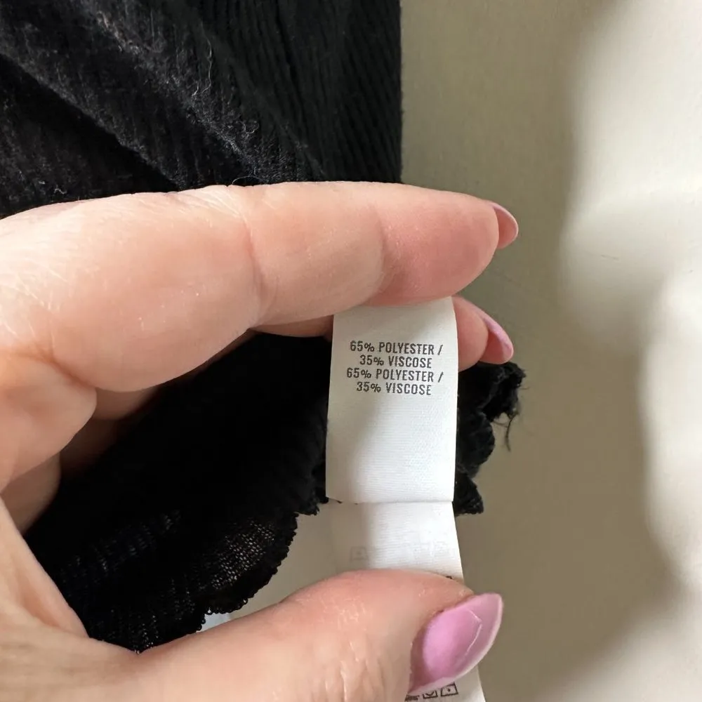 OFFLINE by Aerie Black Ribbed Cropped Tank Women's XS - Image 2