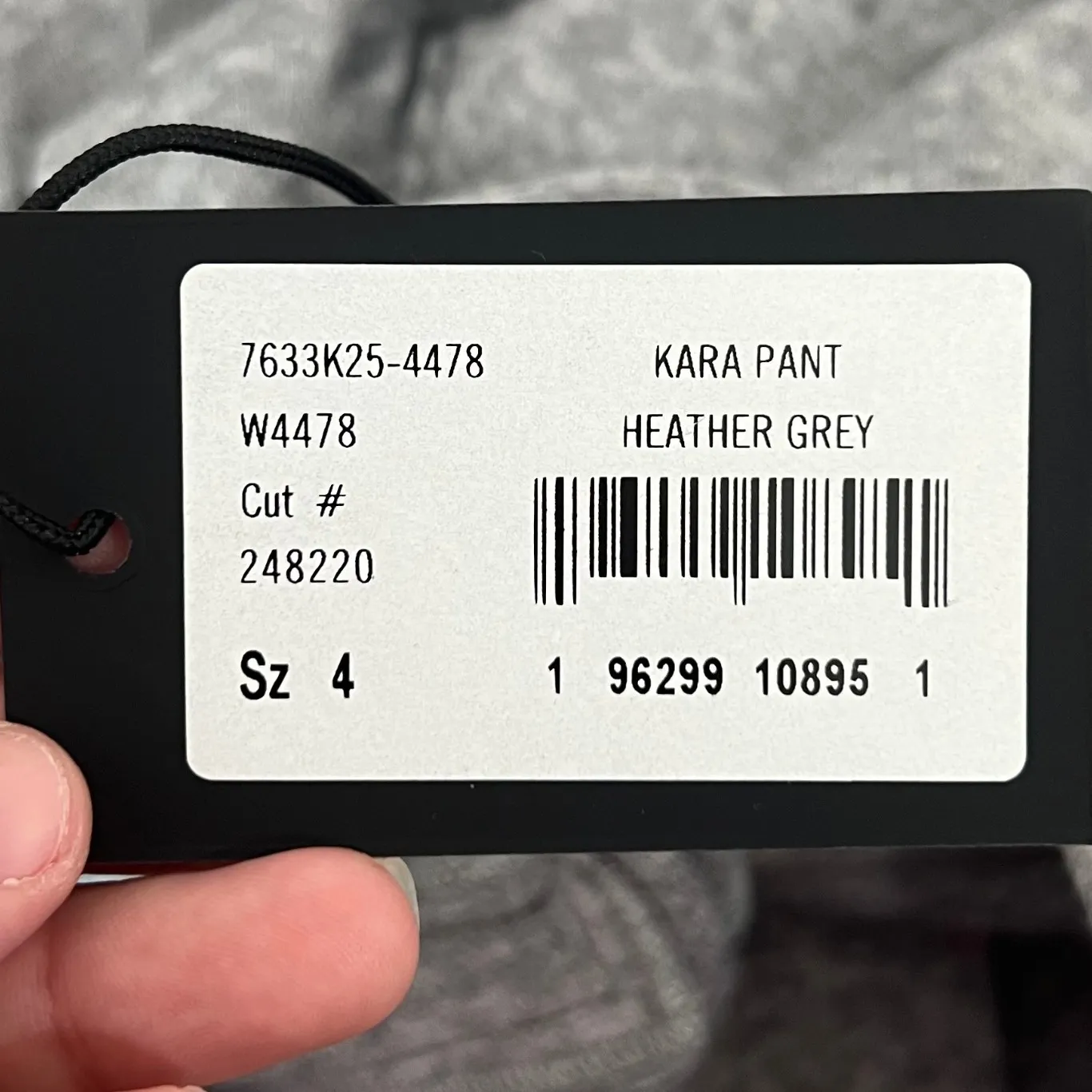 PAIGE Womens‎ Kara Pants 4 NWT $279 Wide Leg Trouser Knit Heather Gray Pleat - Image 8