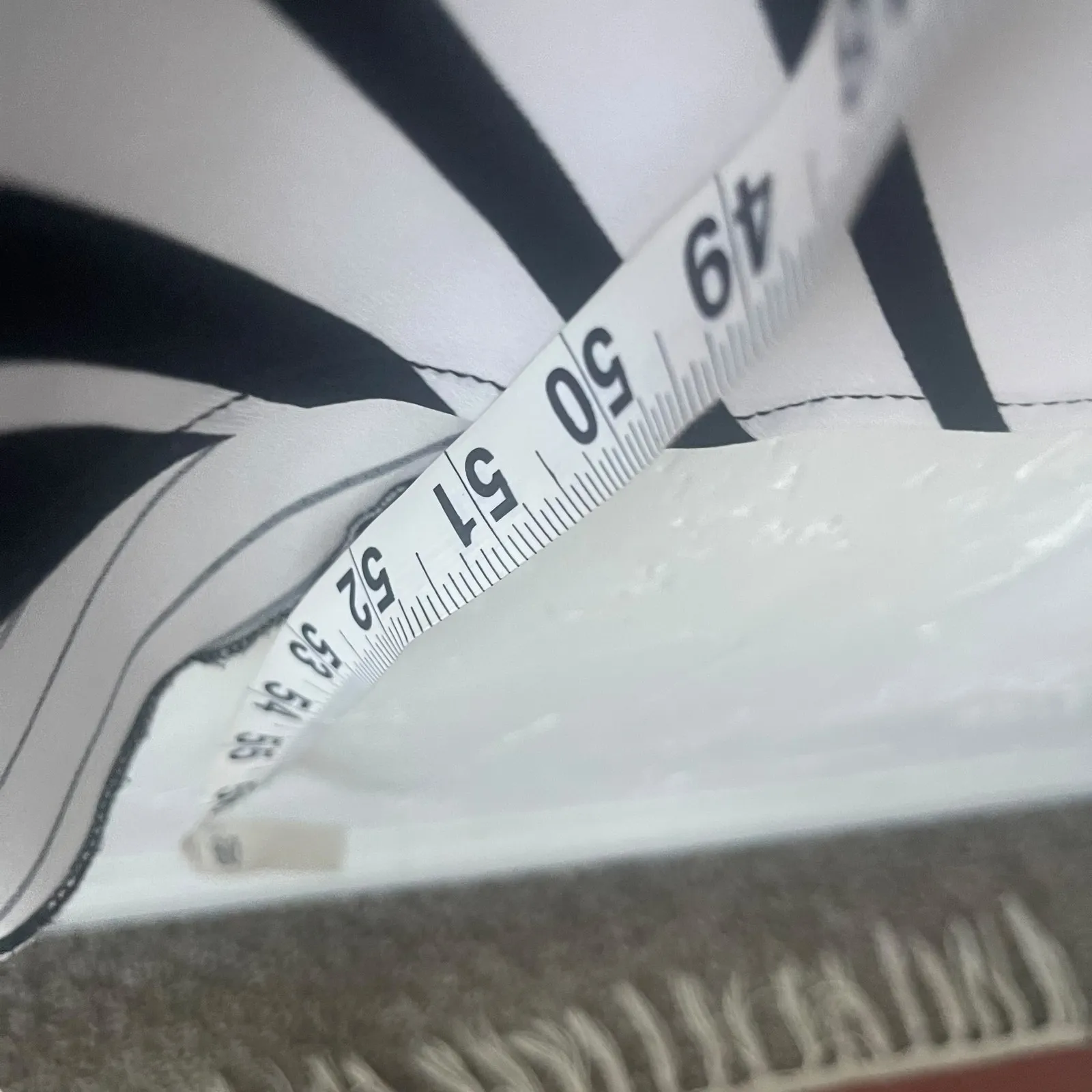 Chico's Women's Size 1 Small Black White Geometric Striped Maxi Dress‎ - Image 10