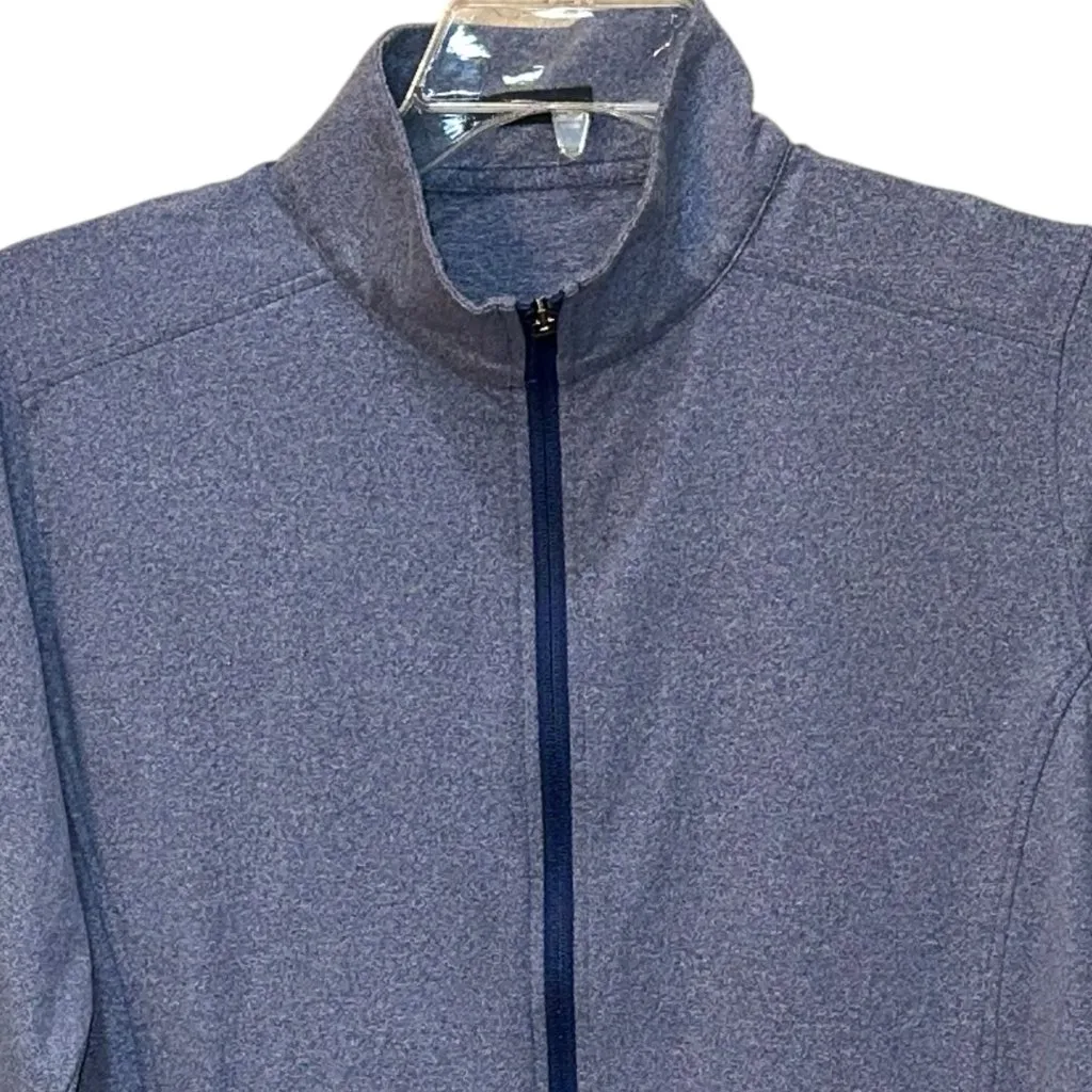 Turtleson Siro Long Sleeve Golf Full‎ Zip Performance Mock Neck Jacket Large Blue - Image 2