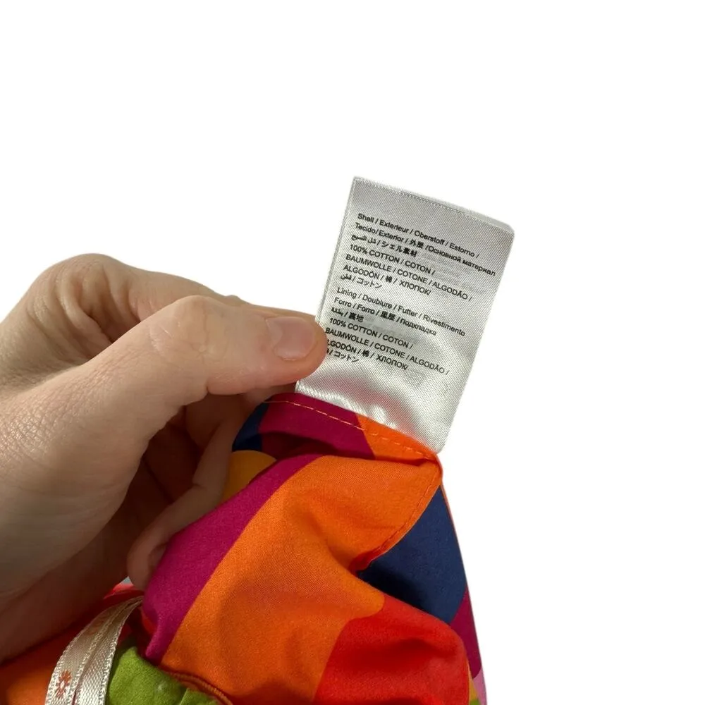 Farm Rio Anthropologie Bandeau Multicolor Geometric Top Boho NEW Womens Large - Image 8