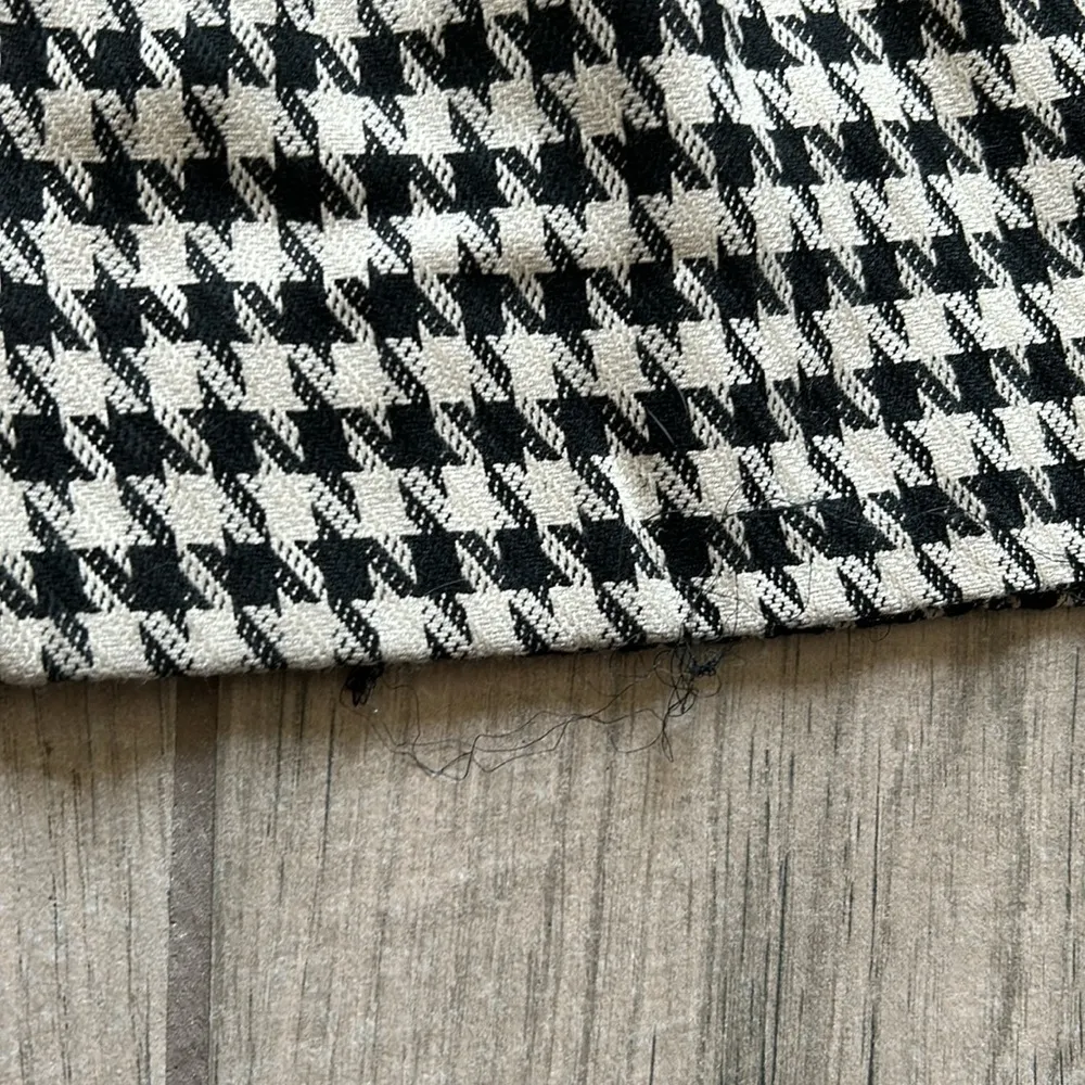 Houndstooth wide leg pants Black - Image 6