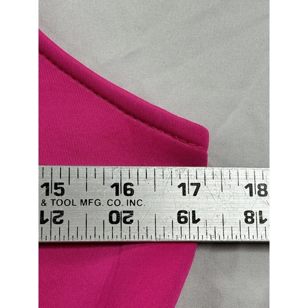 Monteau Pink Peplum Top Women's Large Polyester & Spandex Barbie Legally Blonde - Image 5