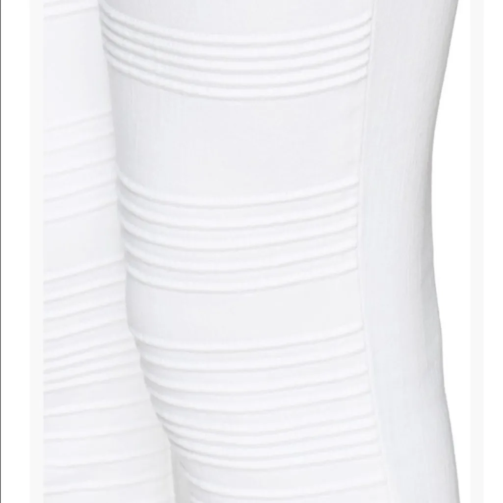 J BRAND Rare Willow Blanc Super Skinny White Moto Jeans Size 27 Midrise - Image 2