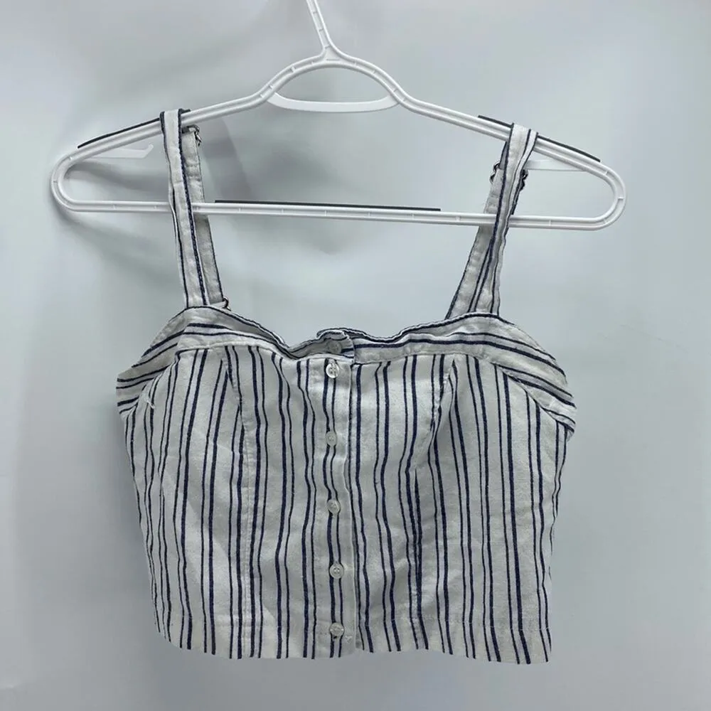 Brandy Melville striped cropped tank top summer festival vacation cottage core - Image 3