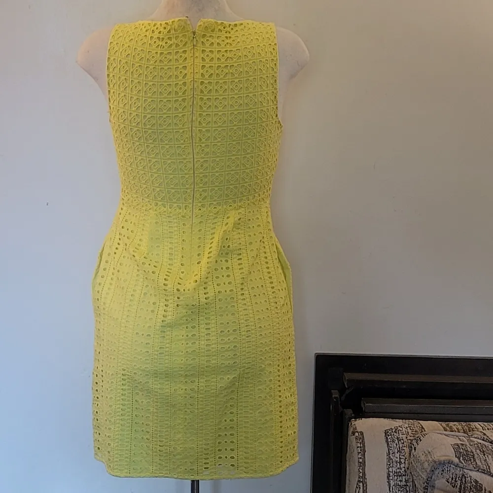 Madewell Yellow Trail Eyelet Shift Dress 2 - Image 10