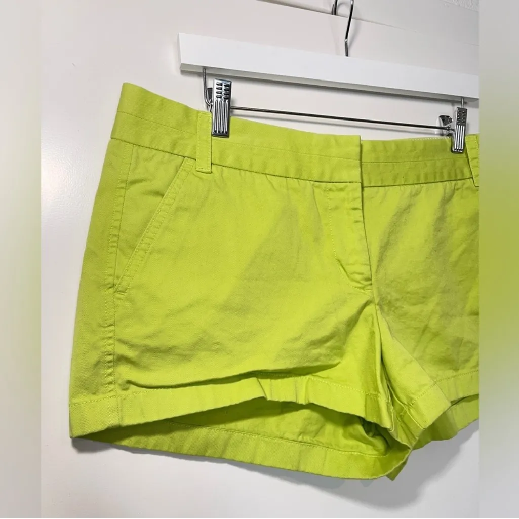 J. Crew Lime Green Women's Shorts - Image 2