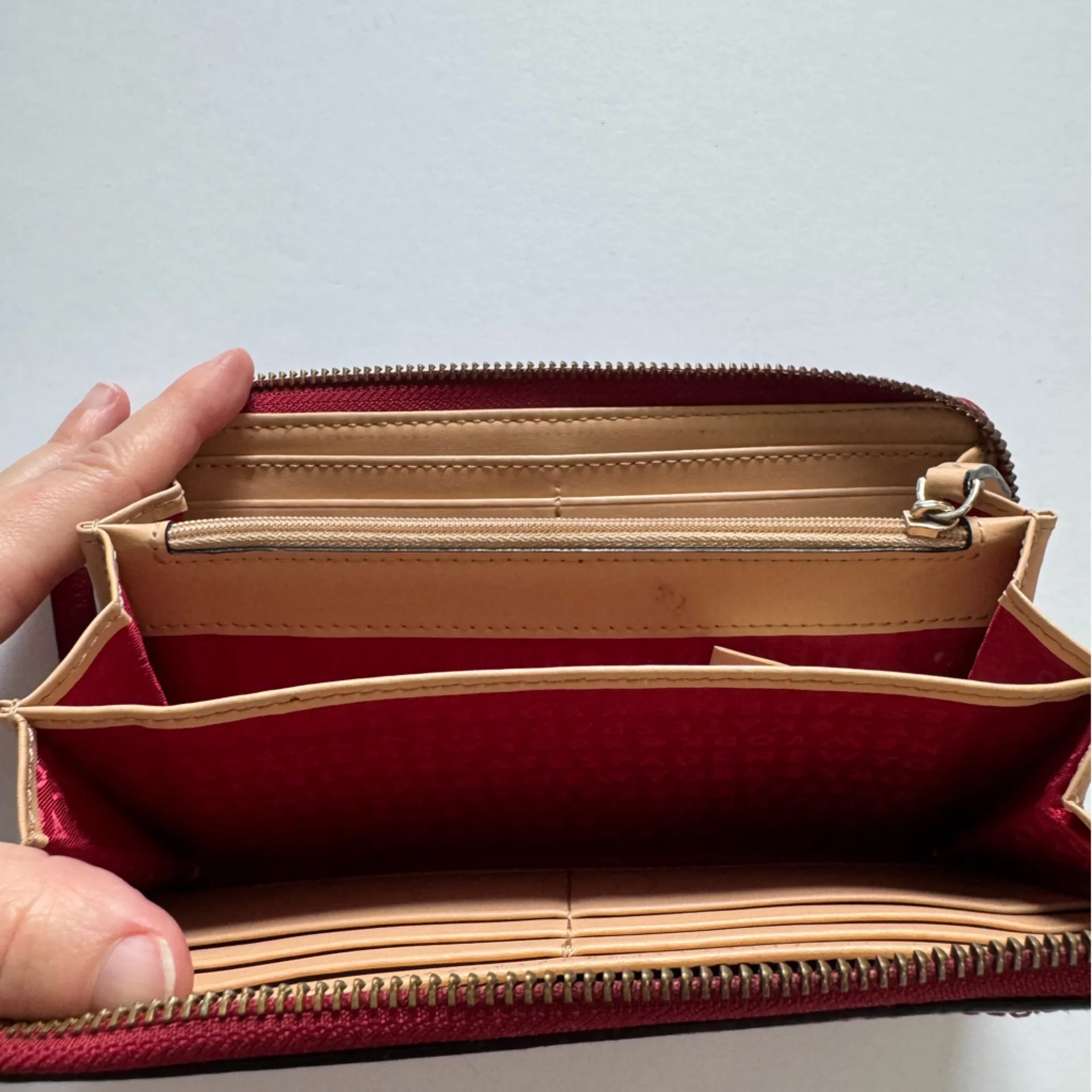 Kate Spade Women's Grand Street Neda Zip Around Red Leather Wallet - Image 7