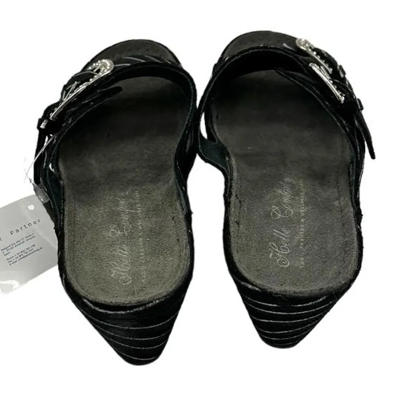 HELLE COMFORT Black sliver Striped Slip On Shoes Size 6.5/7 EU Size 37 - Image 5