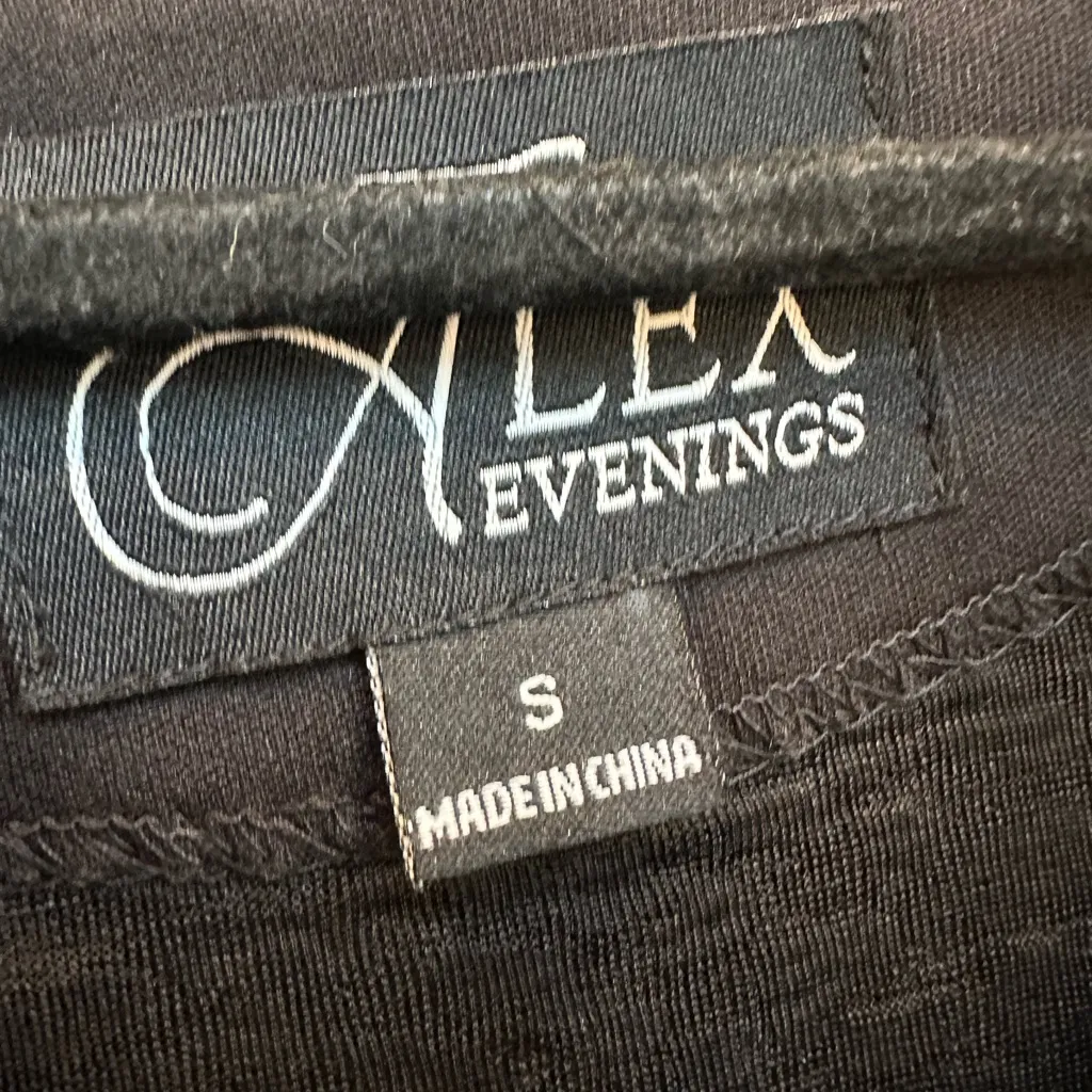 Vintage Alex Evenings Black Formal Zip Front Sequin Jacket Size Small S NWT - Image 9