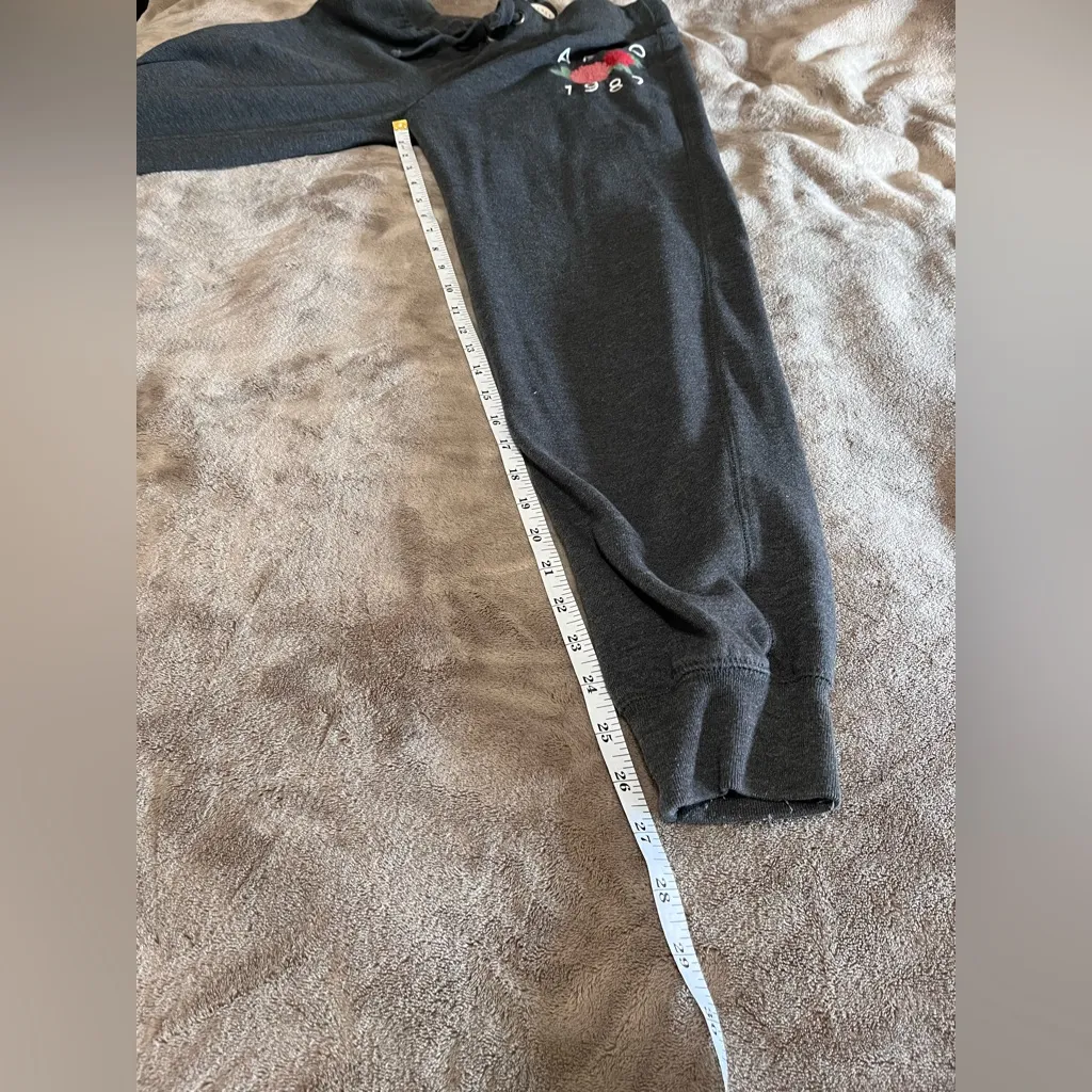 AEROPOSTALE Gray Joggers Sweatpants Y2K Floral Women’s Sz S EUC - Image 7