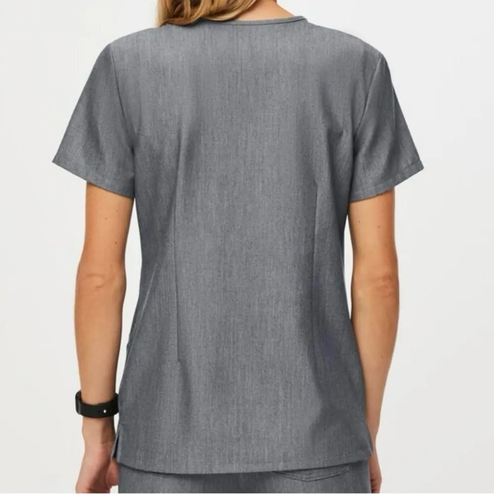 Figs Casma Three Pocket Scrub Top Size Small Graphite Womens… - Image 3