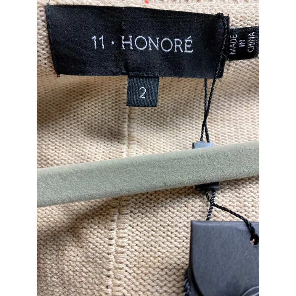 11 Honore Women's Plus Size 18/20 Pocket Sweater Dress Beige Cotton Cashmere - Image 7