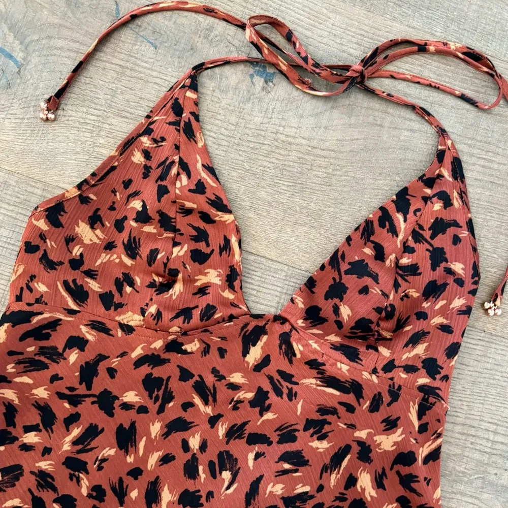 intimately free people hang on halter natural combo mini dress - Image 3