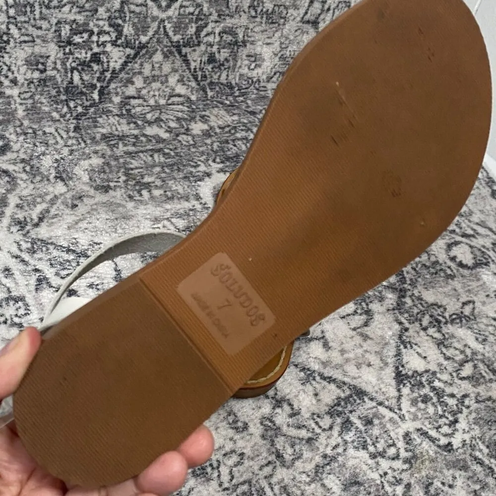 Soludos Leather Ankle Strap Braided Sandals Size 7 - Image 6