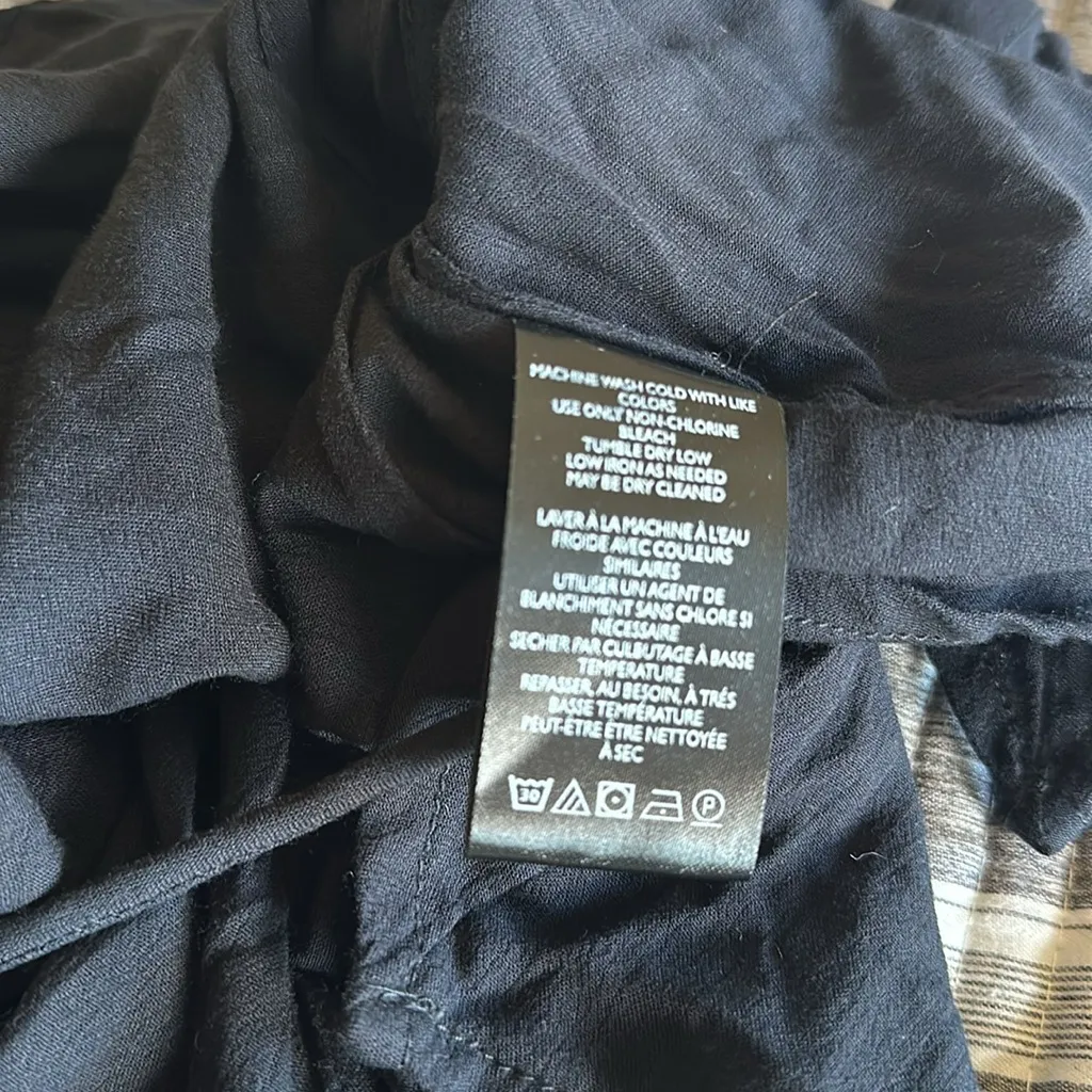 NWOT FREE PEOPLE BUTTON DETAIL BELTED VEST TOP XS BLACK - Image 6