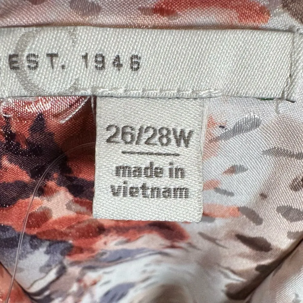 Cato beautiful pale blush satin textured floral midi dress size 26/28W NWT - Image 5