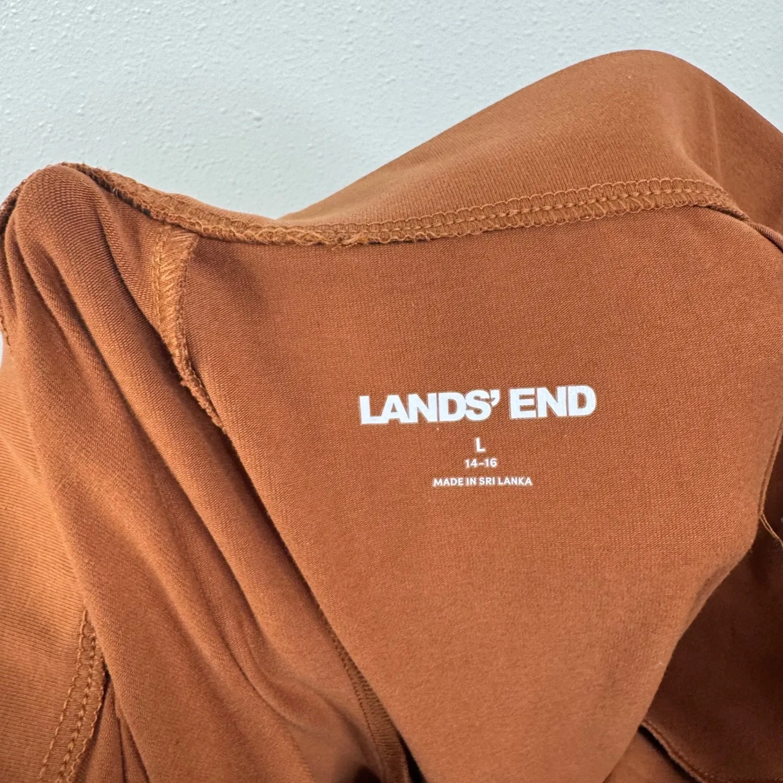 Lands' End Starfish Palazzo Brown Pants Size Large - Image 5