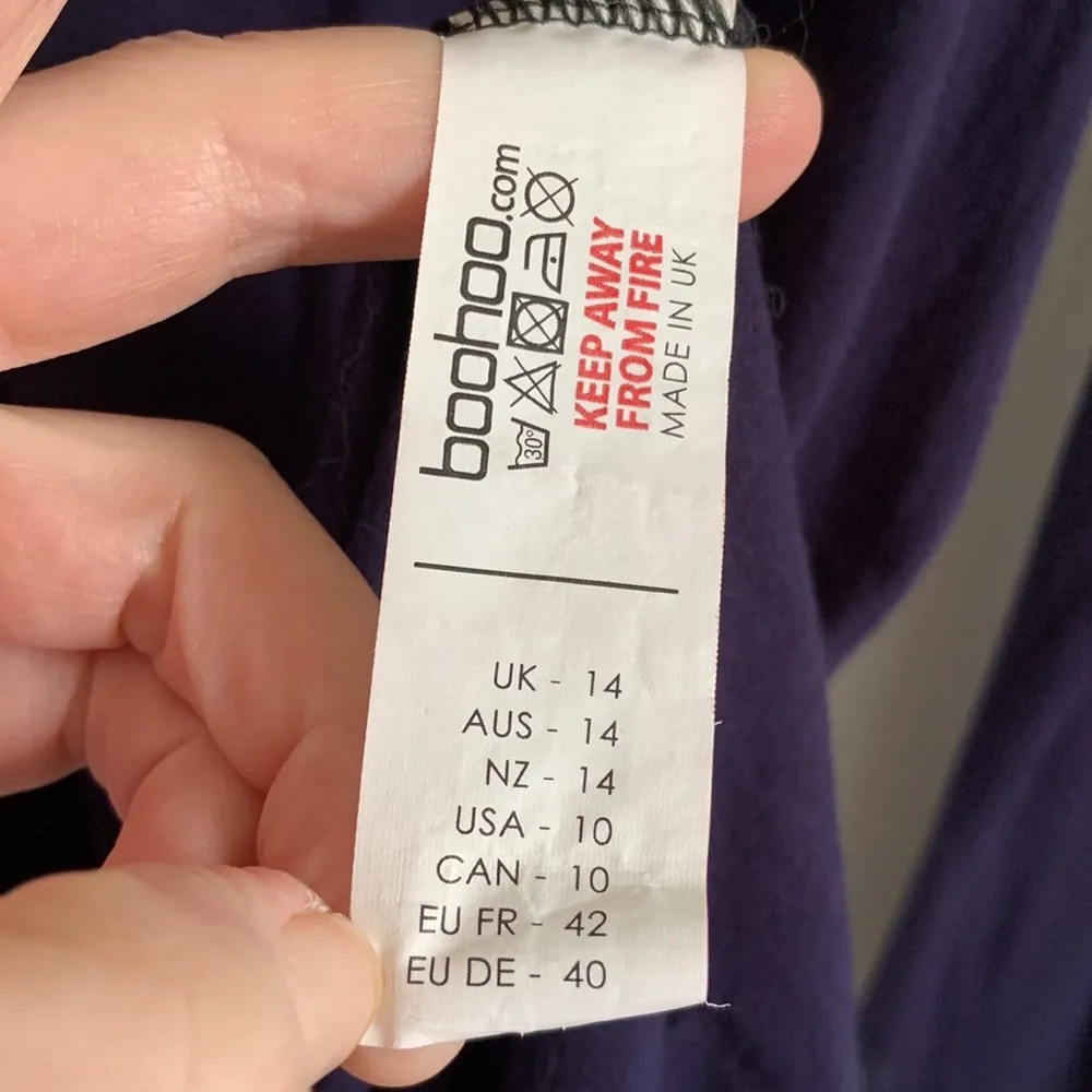 Boohoo Basic Navy Jersey Mini Dress - Image 5