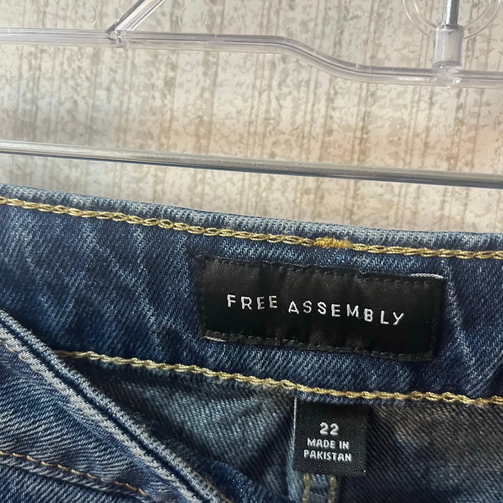 Free Assembly Super High‎ Rise Straight Leg Jeans Size 22 Blue - Image 7