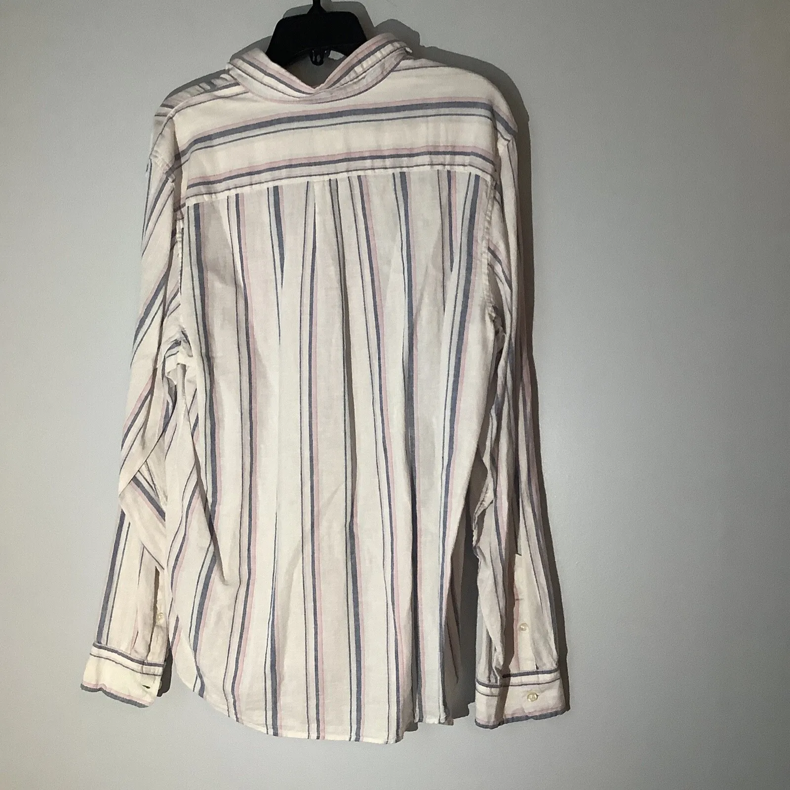 Gap Women's Striped Linen Blend‎ Shirt Long Sleeve NWT Lightweight Lagenlook - Image 4