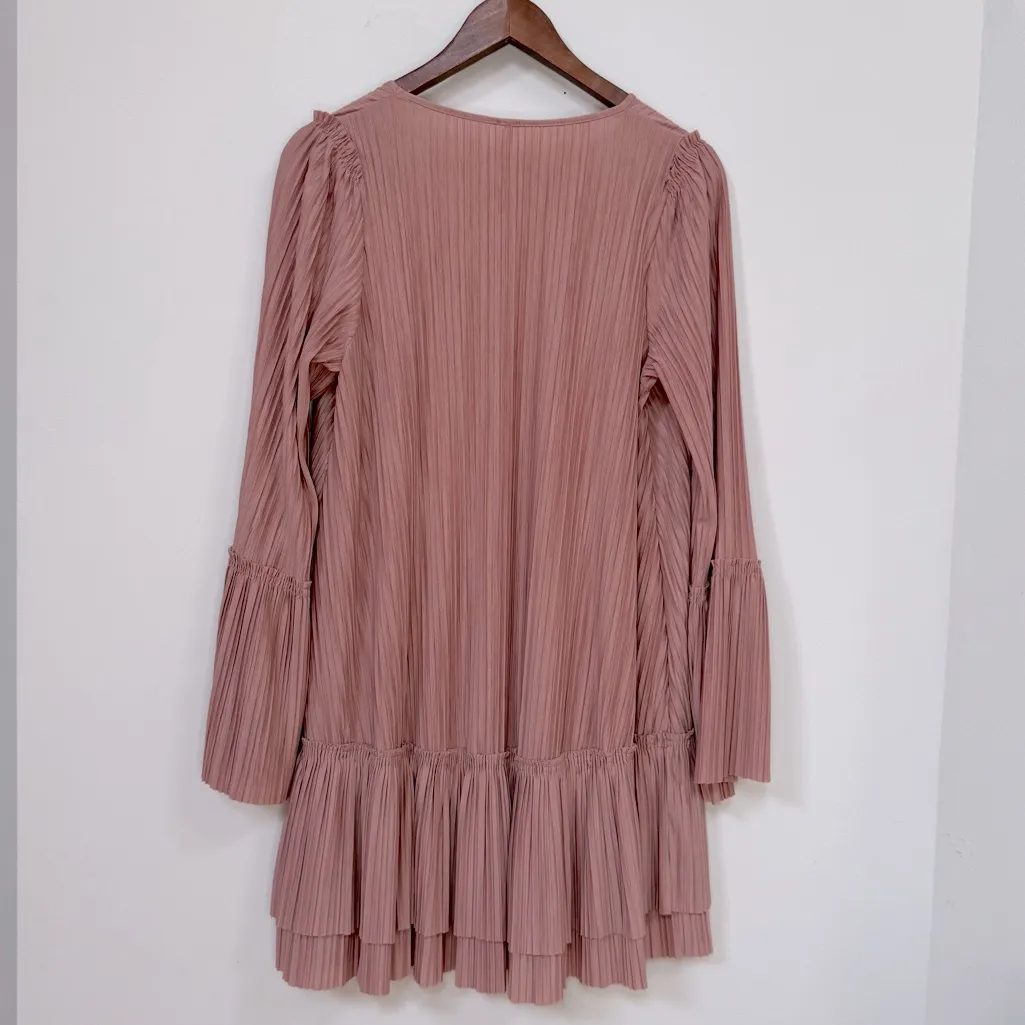 FREE PEOPLE We The Free Can’t Help It Mini Dress Rose Smoke Small - Image 8