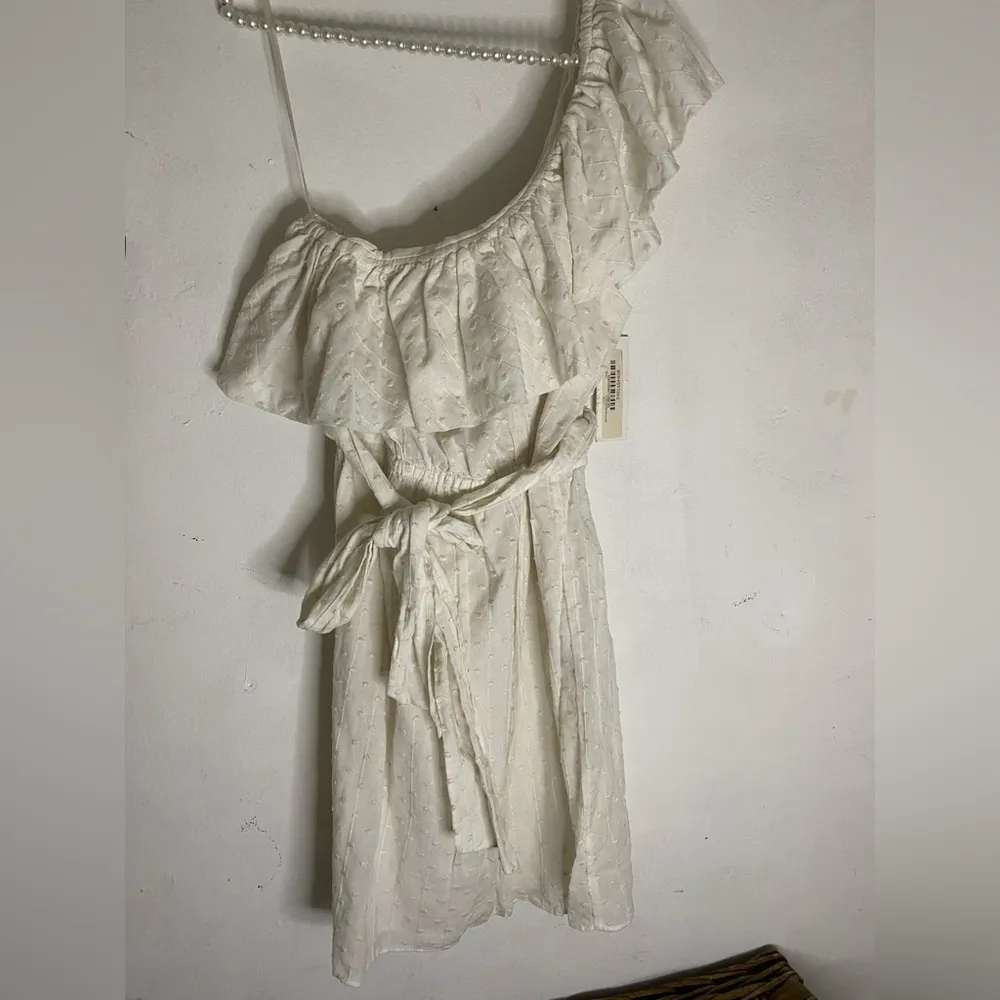 Rebecca Taylor White dress  Asymmetrical Ruffled Sundress mini - Image 2