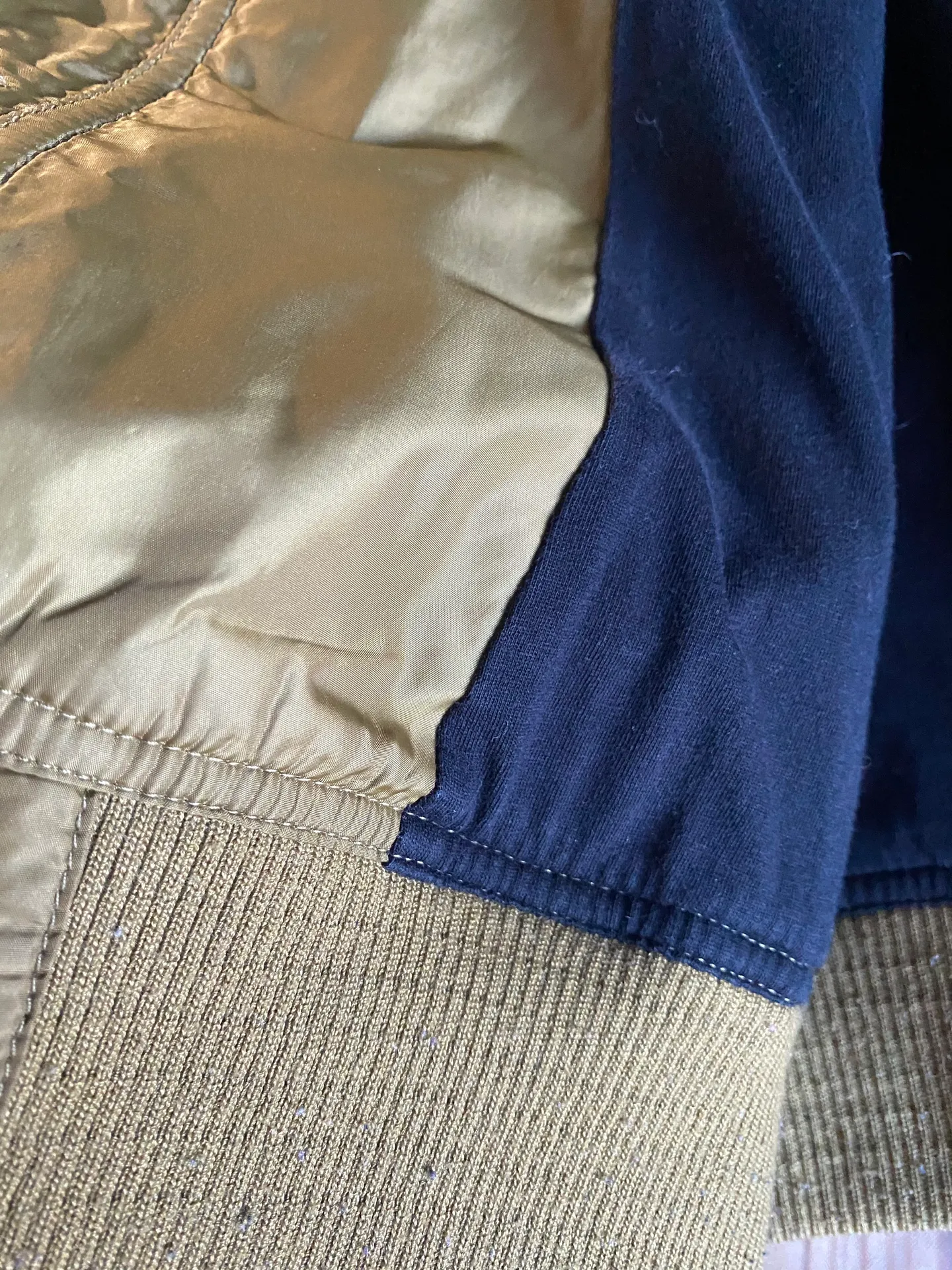 Women’s Green Olive Bomber Jacket Sz Medium - Image 9