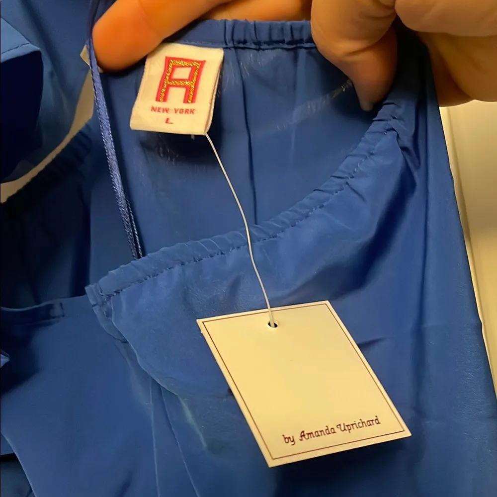 Amanda Uprichard Blue Ruffled A-line Mini Dress - Image 2