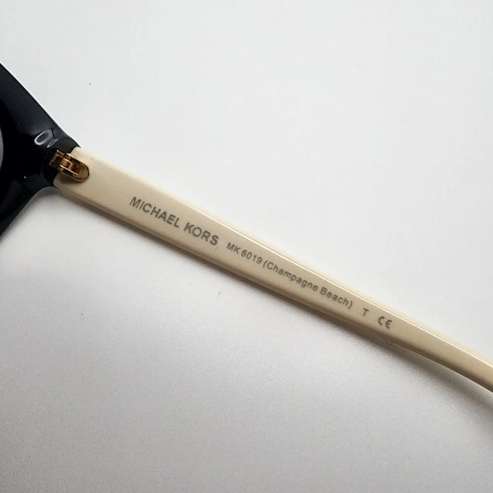 Michael Kors Champagne Beach Black & Cream Sunglasses - Image 11