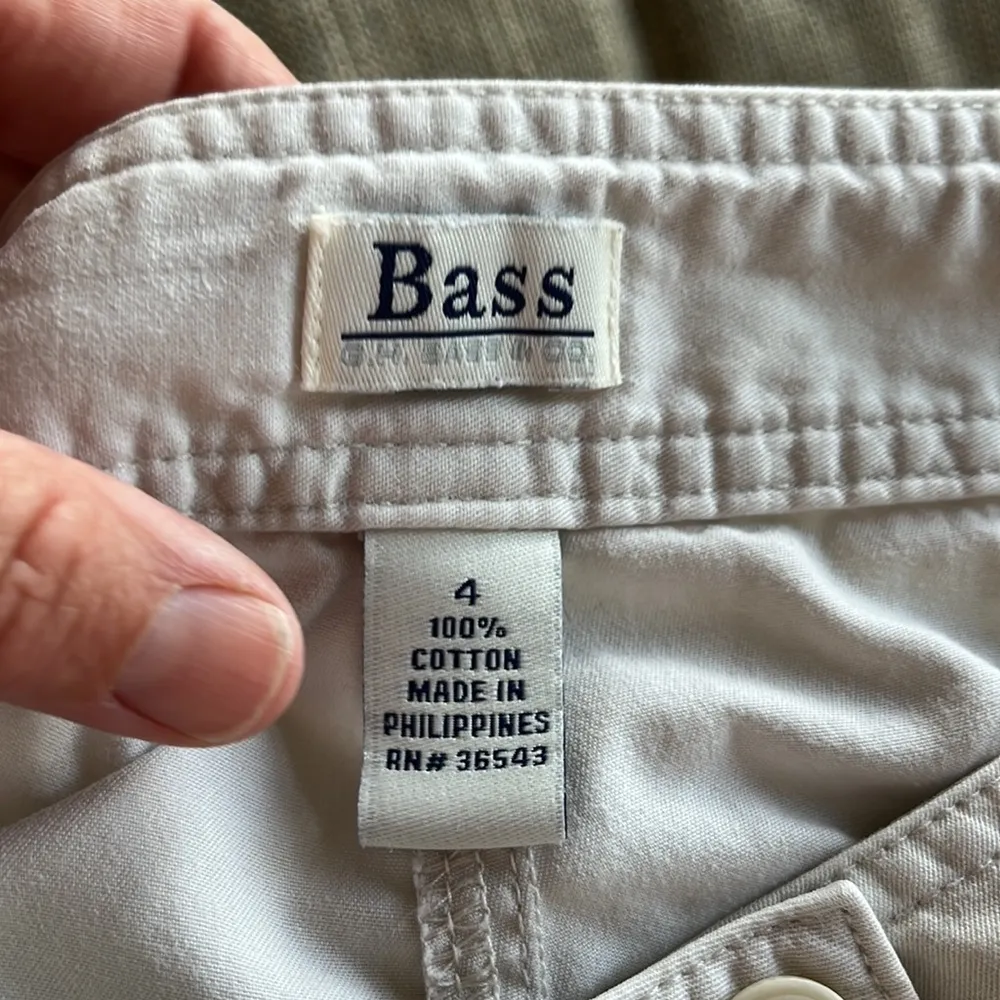 Bass Cotton Khaki Beige Shorts Womens 4 - Image 9