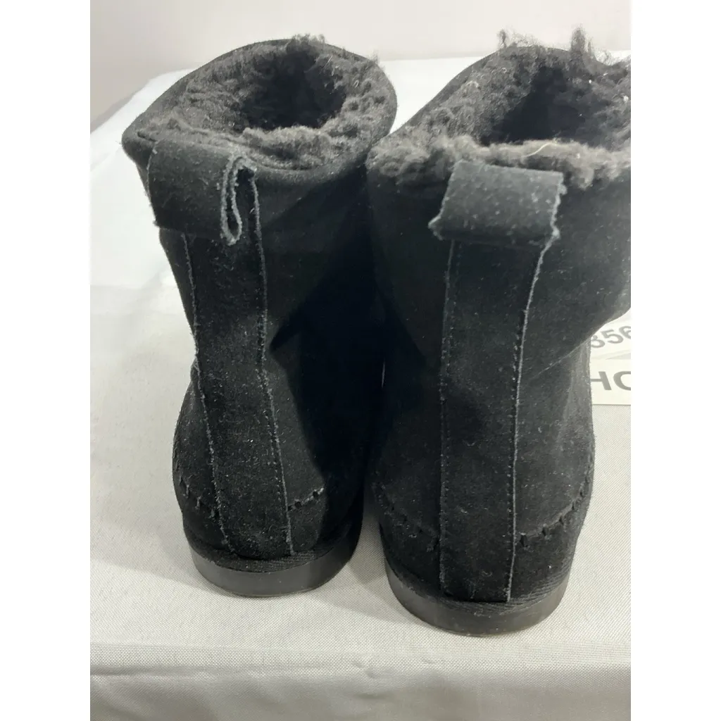 Womans Steve Madden Tommy 10 M Black Lined Pull On Ankle Boots - Image 6