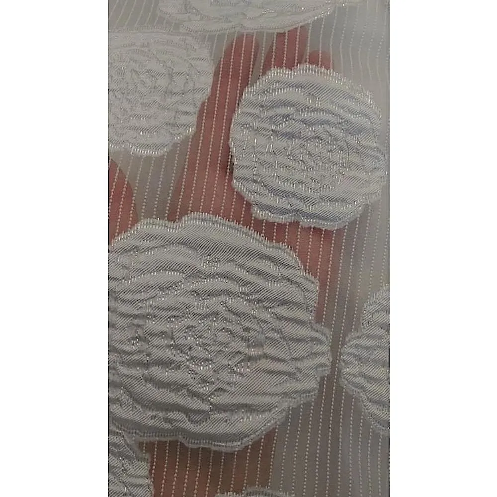 White & Silver Rose Jacquard Wedding Gown Maxi Dress by Minuet from Modcloth NEW - Image 8