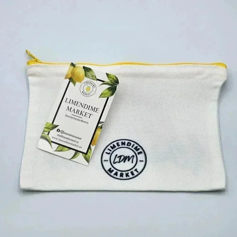 Alhamdulillah Canvas Zipper‎ Pencil Bag Makeup Bag Pouch Bag Handmade NWT - Image 2