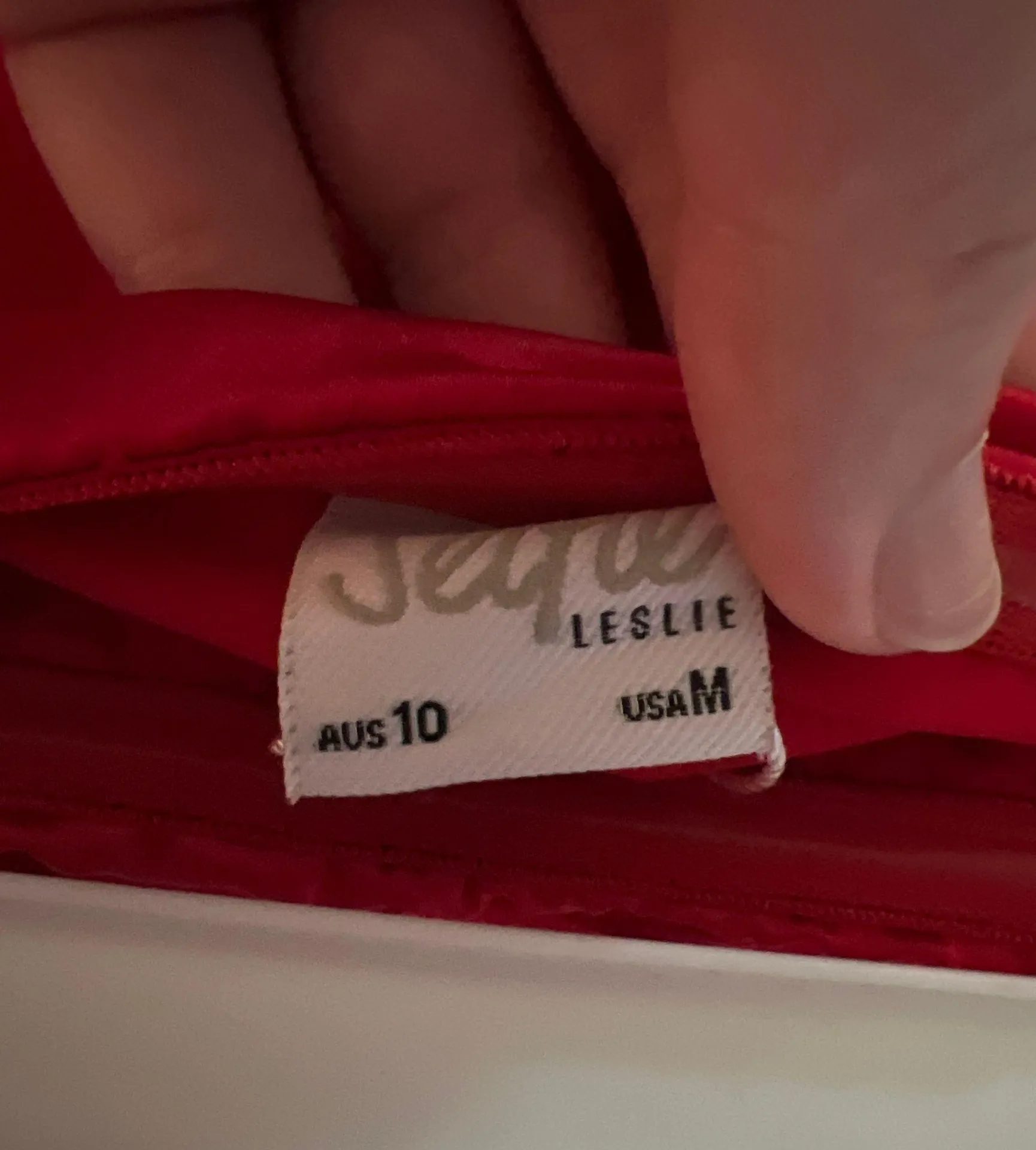 Satin Red Tie Romper - Image 5