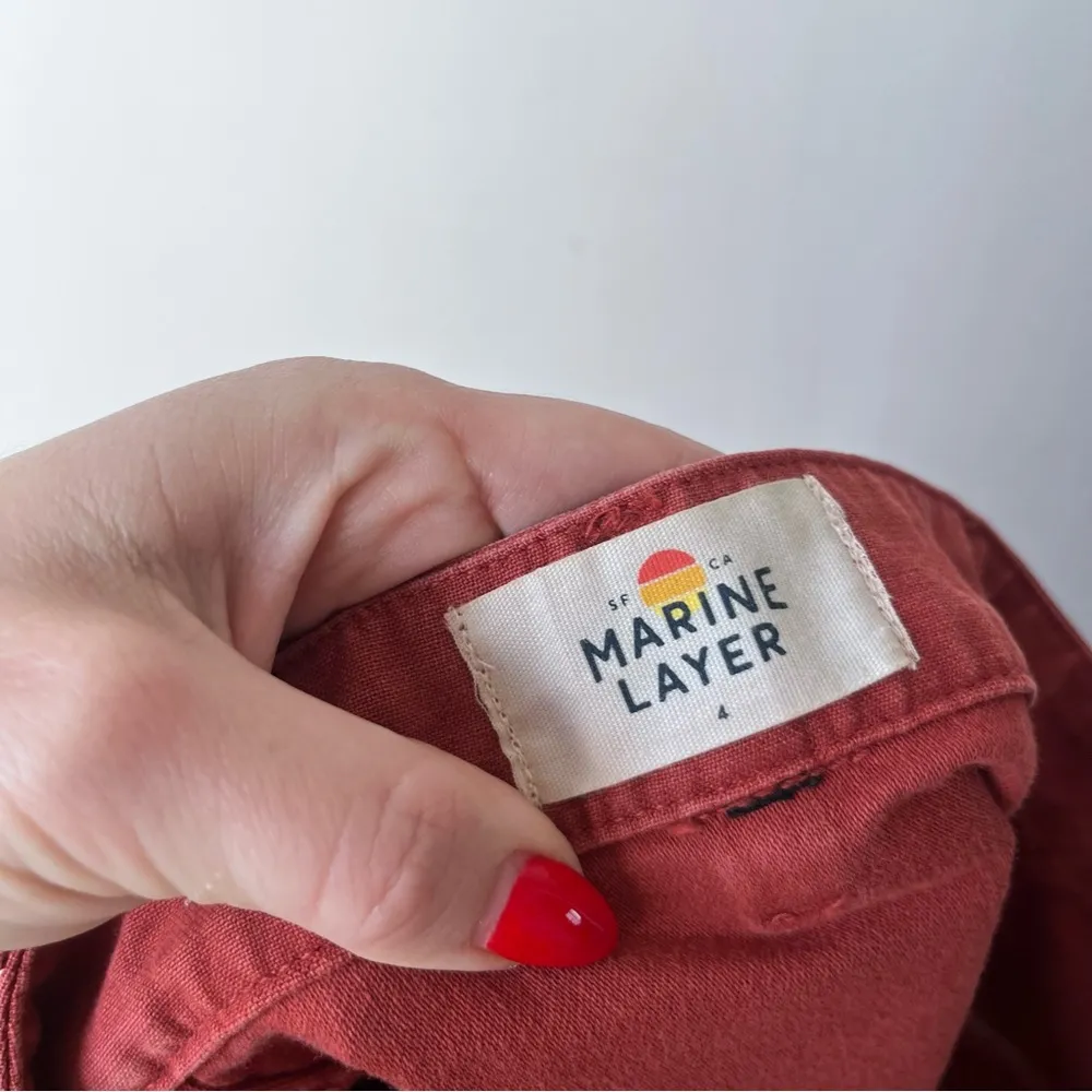 Marine layer  Brick Red Avery Mini Skirt 4 - Image 6