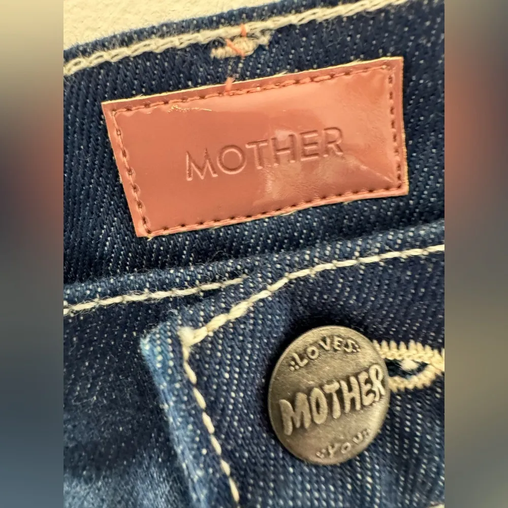 NWT Mother The Swooner Jeans Ankle Ohh La La High Rise Jeans size 24 Blue - Image 4